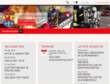 Tablet Screenshot of feuerwehr-darmstadt.de